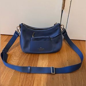 Kate Spade Chelsea Nylon Camera Bag w Coin Pouch Change Purse Shipyard Blue